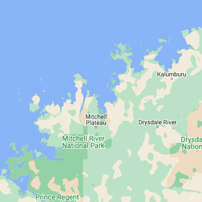 Map showing location of Port Warrender (-14.525800, 125.877400)