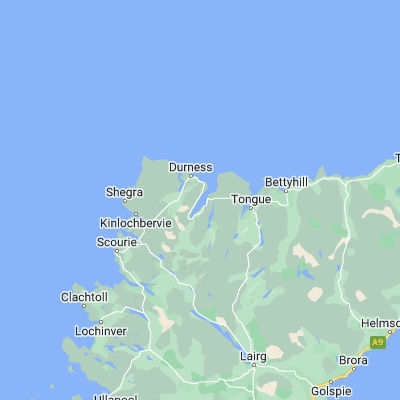Map showing location of Portnancon (58.502660, -4.701630)
