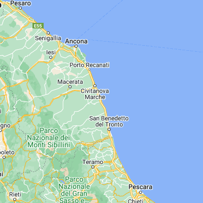 Map showing location of Porto San Giorgio (43.182660, 13.793390)
