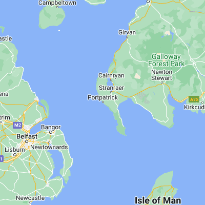 Map showing location of Portpatrick (54.841430, -5.117050)