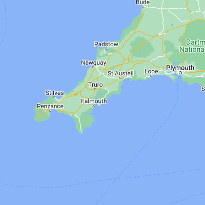 Map showing location of Portscatho (50.172710, -4.973560)