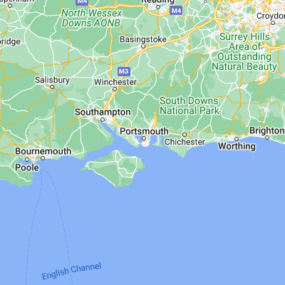 Map showing location of Portsmouth (50.798990, -1.091250)