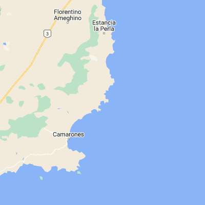 Map showing location of Puerto Santa Elena (-44.520050, -65.351360)