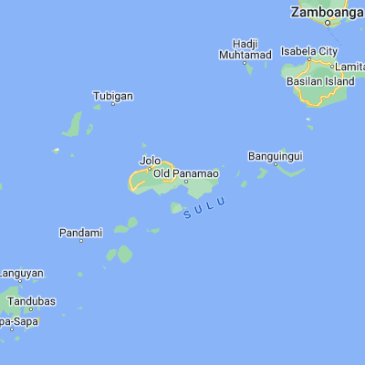 Map showing location of Punay (5.961390, 121.198060)
