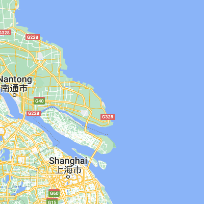 Map showing location of Qidong Yanchang (31.911280, 121.838940)