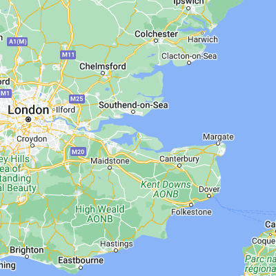 Map showing location of Queenborough (51.416200, 0.747670)