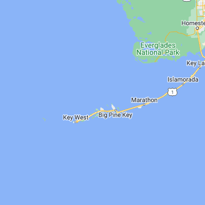 Map showing location of Raccoon Key (24.747640, -81.492030)