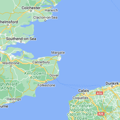 Map showing location of Ramsgate (51.335760, 1.415520)