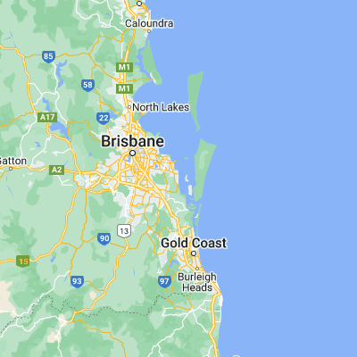 Map showing location of Redland Bay (-27.613430, 153.302450)