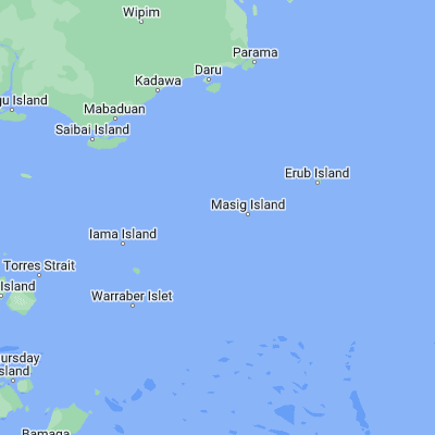 Map showing location of Rennel Island (-9.764440, 143.261670)