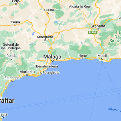 Map showing location of Rincón de la Victoria (36.717150, -4.275830)