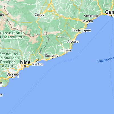 Map showing location of Riva Ligure (43.837920, 7.879650)