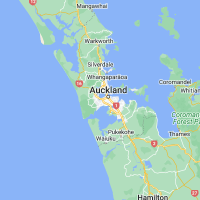 Map showing location of Rosebank (-36.874950, 174.669910)