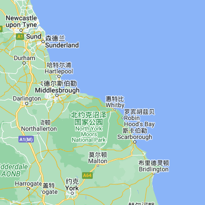 Map showing location of Runswick Bay (54.531640, -0.744800)