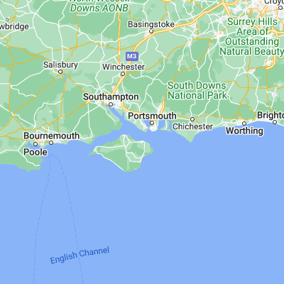 Map showing location of Ryde (50.729990, -1.162100)