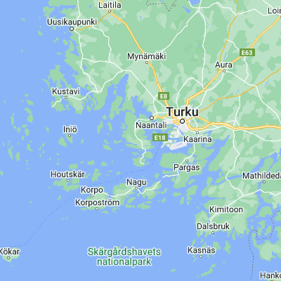 Map showing location of Rymättylä (60.376580, 21.941840)