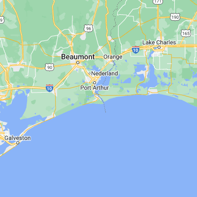 Map showing location of Sabine Pass (29.733550, -93.894330)
