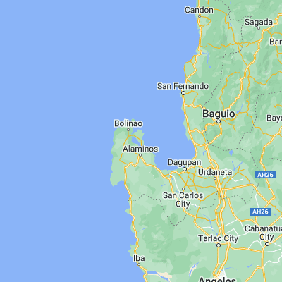 Map showing location of Sablig (16.264300, 119.990100)