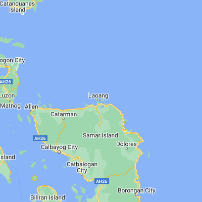 Map showing location of Salvacion (12.615100, 125.039000)