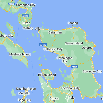 Map showing location of San Policarpio (12.068600, 124.569500)