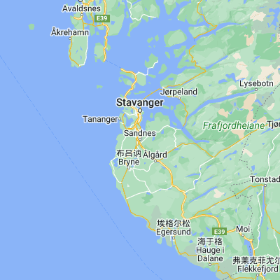 Map showing location of Sandnes (58.852440, 5.735210)