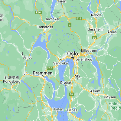 Map showing location of Sandvika (59.890730, 10.527740)