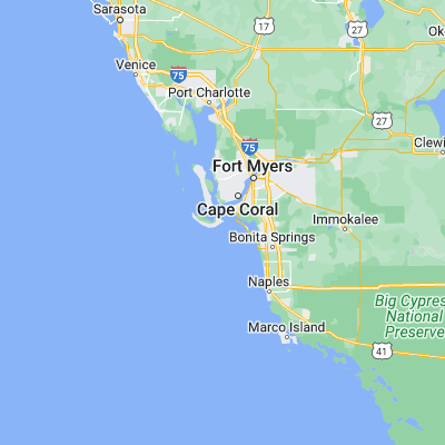 Map showing location of Sanibel (26.448970, -82.022310)