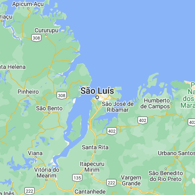 Map showing location of São Luís (-2.529720, -44.302780)
