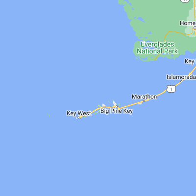 Map showing location of Sawyer Key (24.758750, -81.565360)