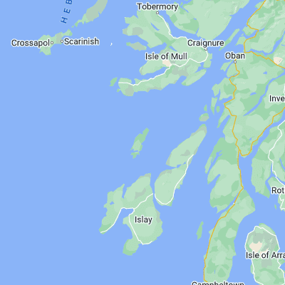 Map showing location of Scalasaig (56.068680, -6.188520)
