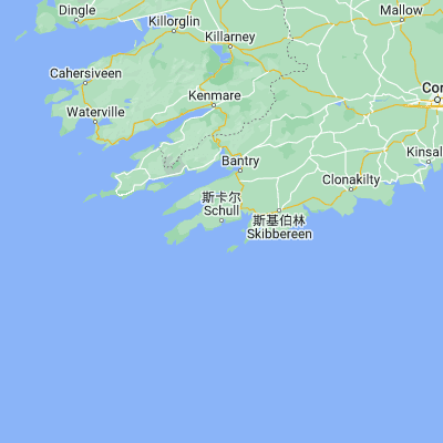 Map showing location of Schull (51.524870, -9.547980)