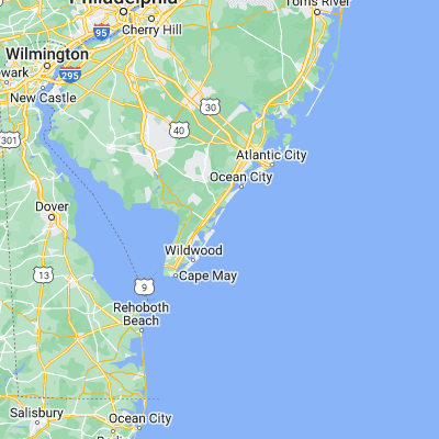 Map showing location of Sea Isle City (39.153450, -74.692940)