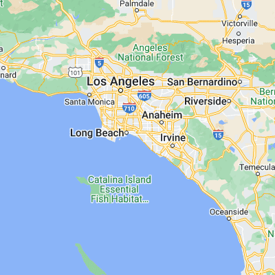 Map showing location of Seal Beach (33.741410, -118.104790)