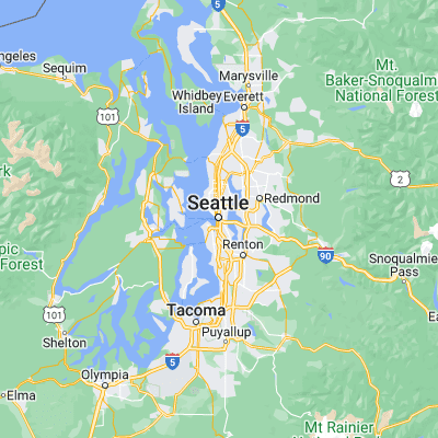 Map showing location of Seattle (47.606210, -122.332070)