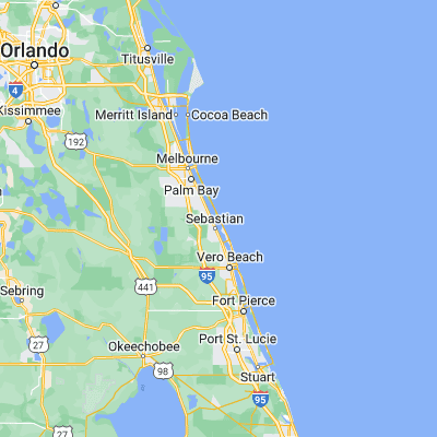 Map showing location of Sebastian Inlet (27.860300, -80.447270)