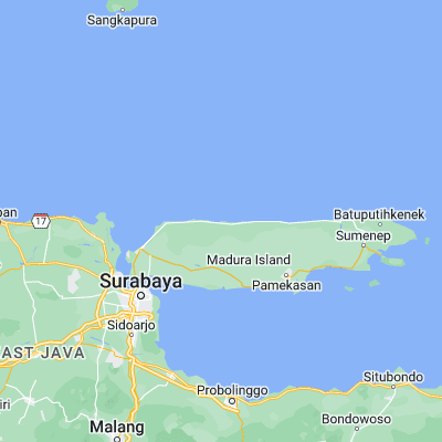 Map showing location of Sembung (-6.893600, 113.149800)