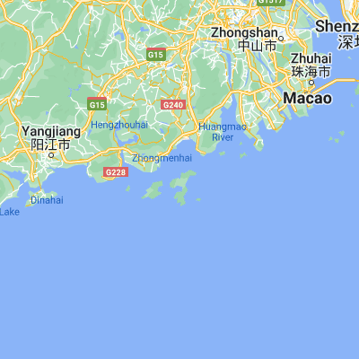 Map showing location of Shangchuan (21.726200, 112.771300)