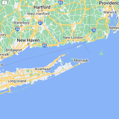 Map showing location of Shelter Island Heights (41.083990, -72.355920)