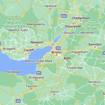 Map showing location of Shirehampton (51.489200, -2.675300)