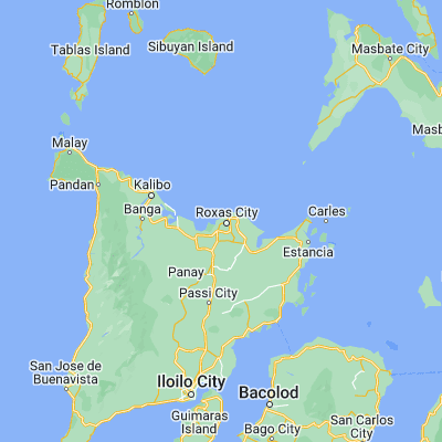 Map showing location of Sibaguan (11.557780, 122.713890)