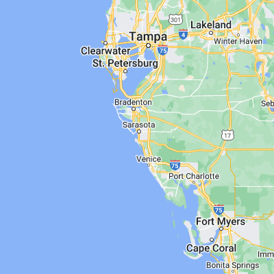 Map showing location of Siesta Key (27.301990, -82.551490)