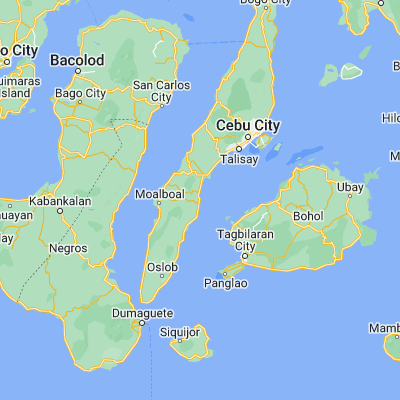 Map showing location of Simala (9.973260, 123.616480)