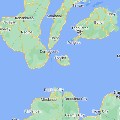 Map showing location of Siquijor (9.214200, 123.515000)