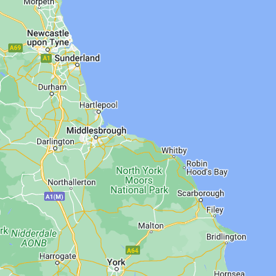 Map showing location of Skinningrove (54.569080, -0.898690)