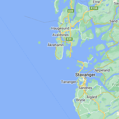 Map showing location of Skudeneshavn (59.148560, 5.256870)