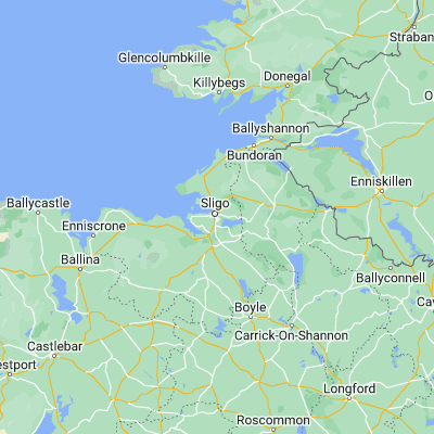 Map showing location of Sligo (54.269690, -8.469430)