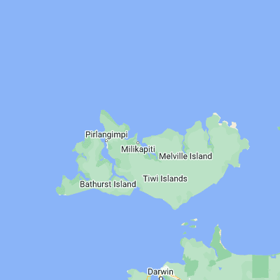 Map showing location of Snake Bay (-11.395320, 130.681800)