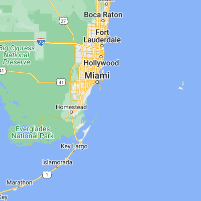 Map showing location of Soldier Key (25.590110, -80.161160)