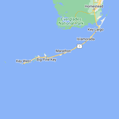 Map showing location of Sombrero Key (24.626530, -81.110910)