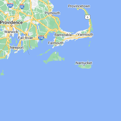 Map showing location of South Beach (Martha's Vineyard) (41.348170, -70.528640)